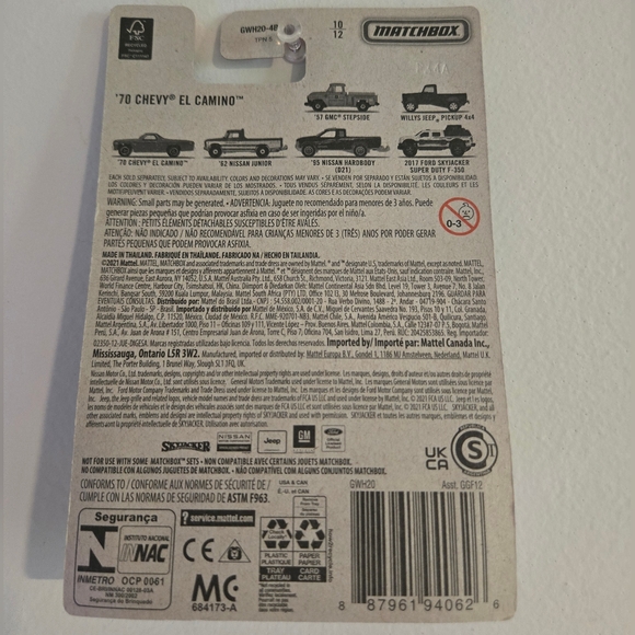 1970 El Camino Matchbox Trucks Series in Red 10/12 - Picture 6 of 8